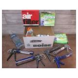 (K) Assorted Caulk Guns, Window Kit...