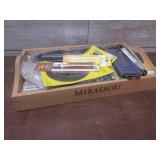 (K) Wood Tray Full of Assorted Art ...