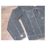 (K) Guess Black Denim Jacket Size X...