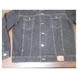 (K) Guess Black Denim Jacket Size X...