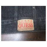(K) Guess Black Denim Jacket Size X...