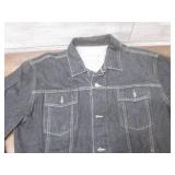 (K) Guess Black Denim Jacket Size X...