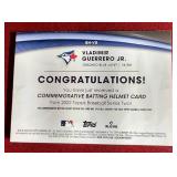 2022 Topps Vladimir Guerrero Jr. Commemorative Batting Helmet Card