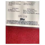 (6) Numbered Baseball Cards