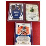 (3) Football Jersey Cards - (2) Rookies