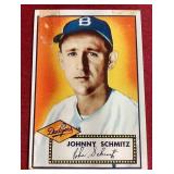 1952 Topps Johnny Schmitz Card