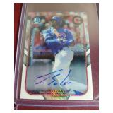 (4) Autographed Baseball Prospect Cards