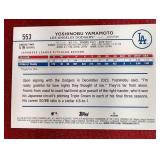 2024 Topps Yoshinobu Yamamoto Rookie Card - Yellow SP Parallel