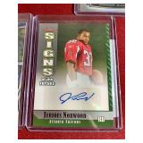 (5) Autographed Football Rookie Cards