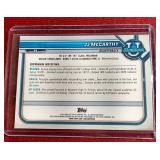 2021-22 Bowman University JJ McCarthy Chrome Pink Refractor 1st Bowman