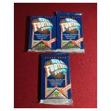 (3) Unopened 1991 Upper Deck Football Packs - Favre Rookie Year