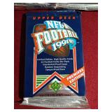 (3) Unopened 1991 Upper Deck Football Packs - Favre Rookie Year