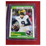 (2) 2024 Score JJ McCarthy Rookie Cards