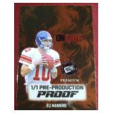 Press Pass Eli Manning 1/1 Pre-Production Proof