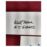 (3) Football HOF Autographed Index Cards
