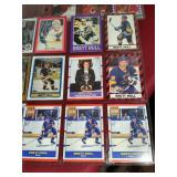 Large Lot of Brett Hull & Eric Lindros Cards