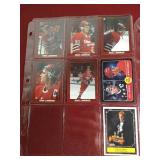Large Lot of Brett Hull & Eric Lindros Cards