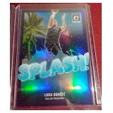 (2) Optic Luka Doncic Splash Prizm Cards - Silver & Blue