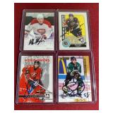 (4) Hockey Autograph Cards