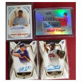 (4) Baseball Autograph Cards