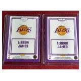 (2) Optic LeBron James Prizm Cards