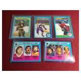 (5) 1979-80 Topps Hockey Cards - All HOFers