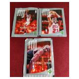 (3) Unopened 1998 Upper Deck Michael Jordan Sticker Packs