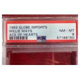 1969 Globe Imports Willie Mays - PSA 8