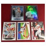 (5) Mike Trout Cards