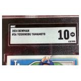 2024 Bowman Yoshinobu Yamamoto Rookie Card - SGC 10