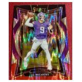 2024 Panini Select J.J. McCarthy Black & Red Prizm Shock Rookie