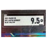 2021 Panini XR Justin Herbert #d/199 - SGC 9.5