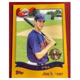 Rare 2002 Topps Joe Mauer Rookie - Home Team Advantage Parallel