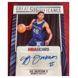 2023-24 Hoops GG Jackson II Autograph Rookie Card