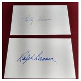 "Shot Heard Round the World" Autographs - Ralph Branca & Bobby Thomson
