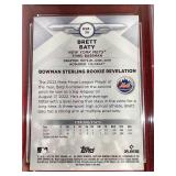 2023 Bowman Sterling Brett Baty Rookie Card - GMA 10