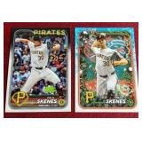 (2) 2024 Topps Paul Skenes Rookie Cards