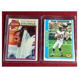 (2) Vintage Fran Tarkenton Cards