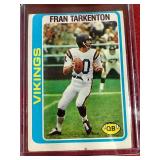 (2) Vintage Fran Tarkenton Cards