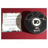 Authentic Jeremy Roenick Autographed Puck - With Hologram & COA