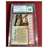 1962 Post Cereal Hank Aaron Card - Certified Authentic