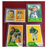 (4) Vintage Football Cards - 50s & 60s