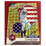 2020-21 Mosaic Steph Curry National Pride Card - Mosaic Reactive Yellow