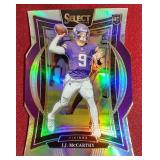 2024 Select JJ McCarthy Silver Prizm Die-Cut Rookie