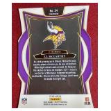 2024 Select JJ McCarthy Silver Prizm Die-Cut Rookie