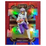 2023 Select Jordan Addison Red/White/Blue Die-Cut Rookie Card