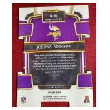 2023 Select Jordan Addison Red/White/Blue Die-Cut Rookie Card