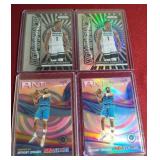 (4) Anthony Edwards Insert Cards - Regular & Prizms