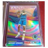 (4) Anthony Edwards Insert Cards - Regular & Prizms