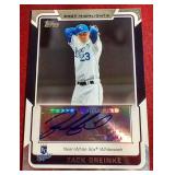 2008 Topps Zack Greinke Certified Autograph Card - Nice!